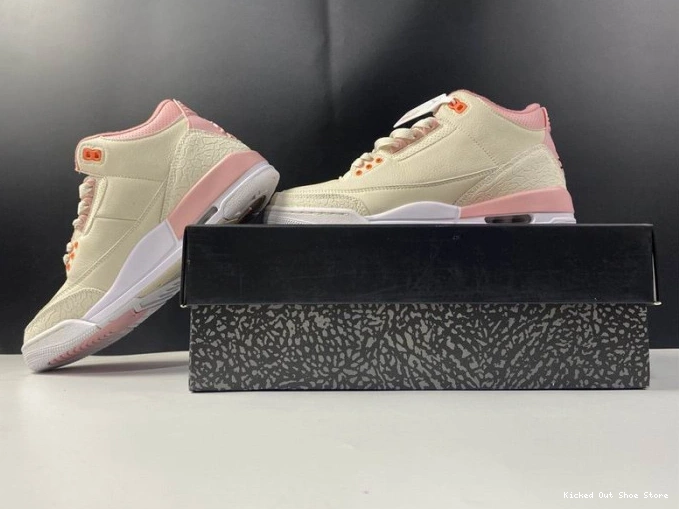 Kicked Out Shoe Store 3 Jordan Rust CK9246-116 Retro Air Pink Sail (W) 0728